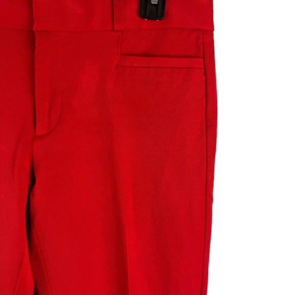 Banana Republic Pants - BANANA REPUBLIC Sloan Womens straight STRETCH ankle dress pants RED - 4 L *READ